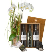 Blumenversand; Noble Eleganz mit Gudarr? Geschenk-Set